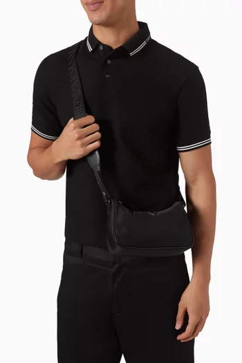 Eagle Logo Crossbody Bag in Nylon