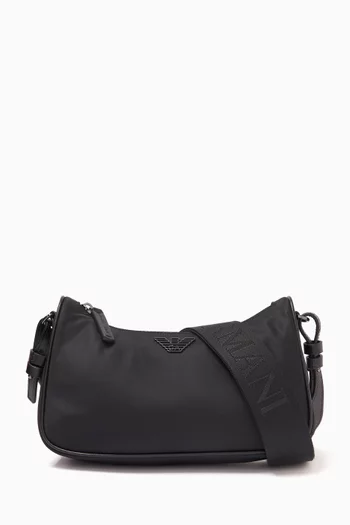 Eagle Logo Crossbody Bag in Nylon