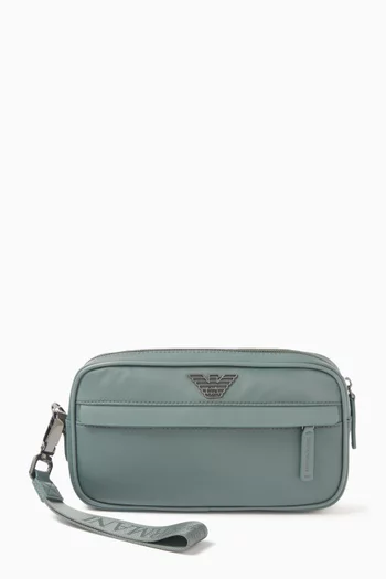 Eagle Logo Wash Bag in Nylon