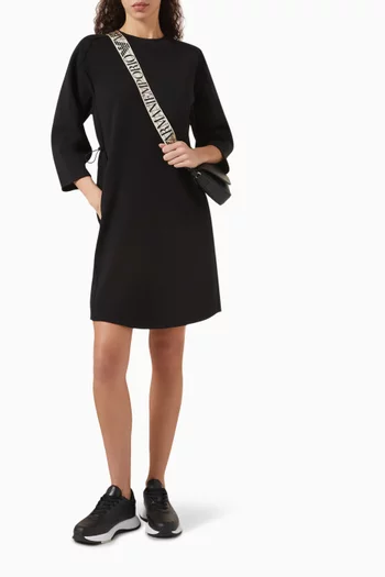 Drawstring-waist Midi Dress in Jersey