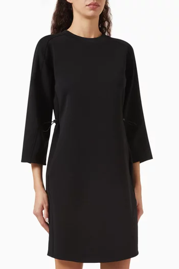 Drawstring-waist Midi Dress in Jersey