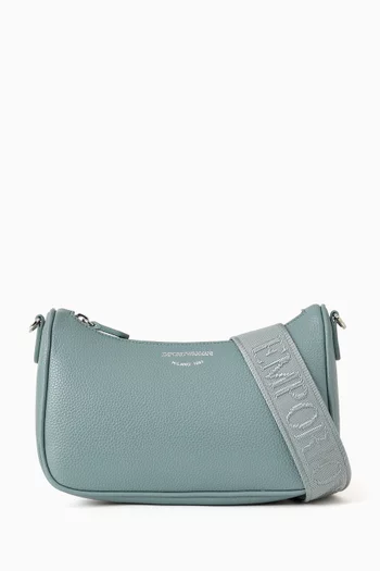 Baguette Crossbody Bag in Faux Leather