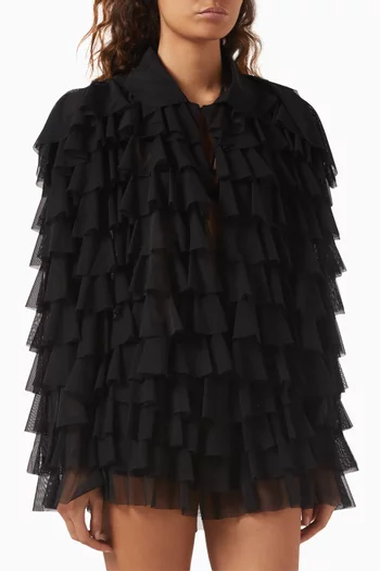 Oversized Ruffle Jacket