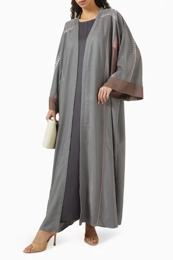 2-piece Abaya & Dress Set in Cotton