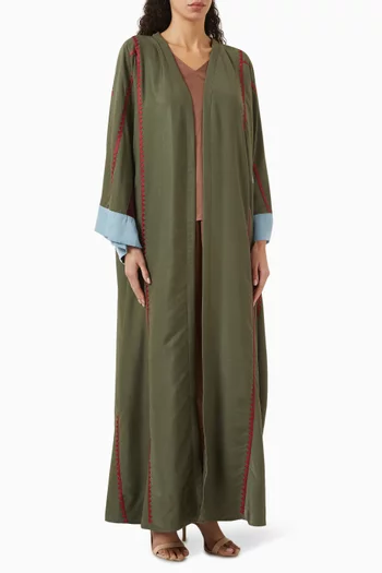 3-piece Abaya Set in Cotton