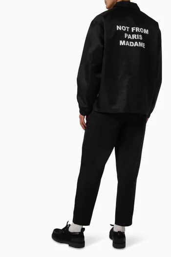 La Veste Slogan Jacket in Nylon