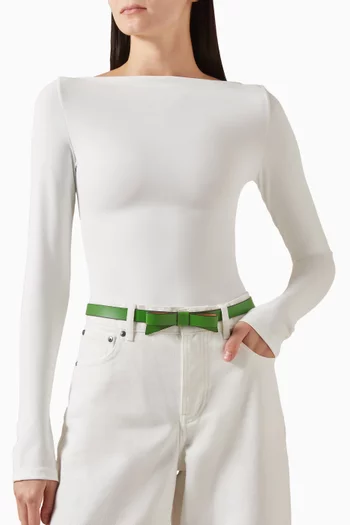 Bow Belt in Leather
