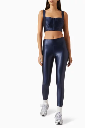 x Mona Kattan Celine High-waisted Leggings