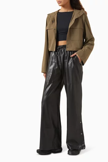 Cara Cargo Pants in Faux Leather