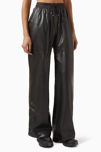 Cara Cargo Pants in Faux Leather