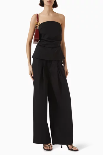 Bystander Wide-leg Pants in Cotton