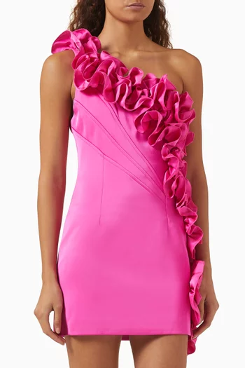 Revelations Mini Dress in Satin