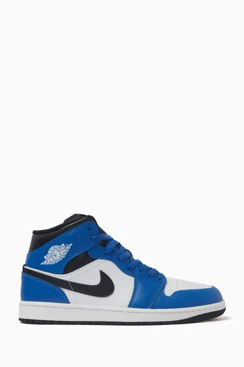 Air Jordan 1 Mid Sneakers in Leather