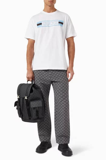 Web Banner Logo T-shirt in Cotton Jersey