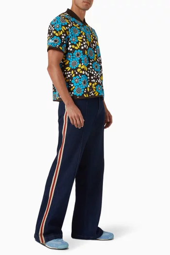 x Wales Bonner Floral Polo Shirt