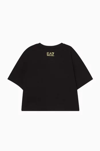 تي شيرت بشعار EA7 قطن