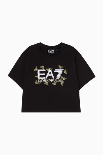 تي شيرت بشعار EA7 قطن