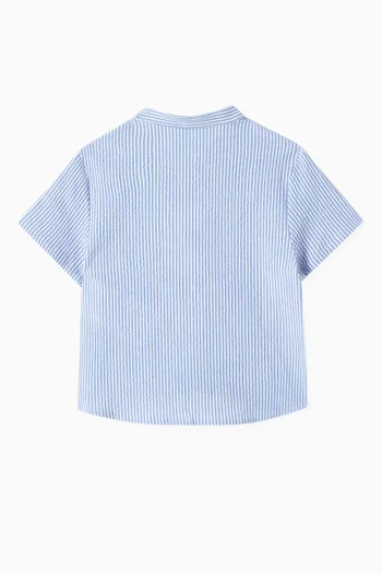 Striped Shirt in Stretch Cotton