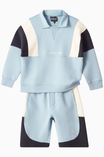 Colourblock Sweatshirt in Cotton