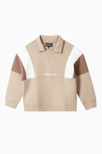 Colour-block Sweatshirt in Cotton