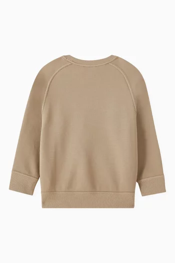 Embroidered Logo Sweatshirt in Jersey