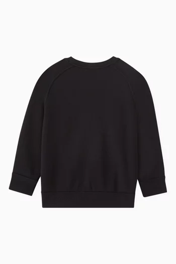 Embroidered Logo Sweatshirt in Jersey