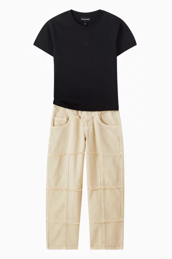 Fringed Wide-leg Pants