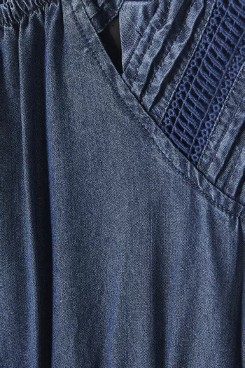 Wide-leg Jumpsuit in Denim