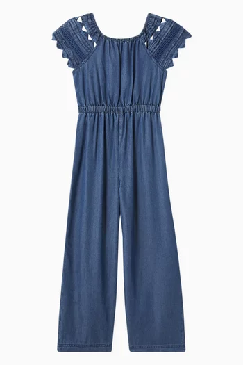 Wide-leg Jumpsuit in Denim