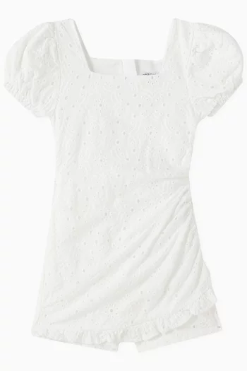 Eyelet Romper in Cotton