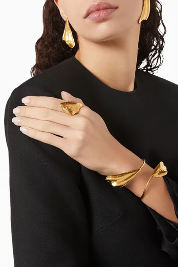 Thalassa 2.0 Earrings in 24kt Gold-plated Brass