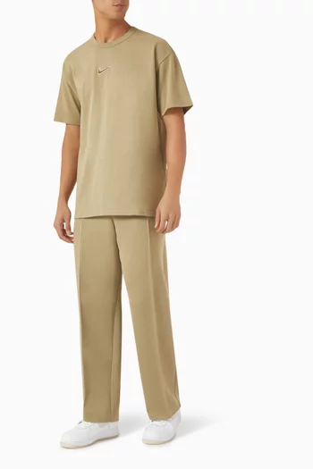 Pin Tuck Tailored Sweatpants in Fleece