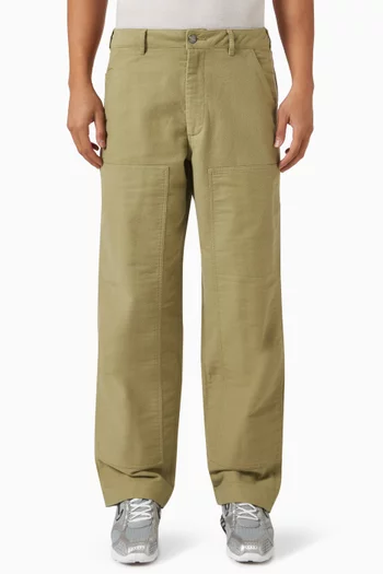 Chamois Double-knee Pants in Cotton-blend