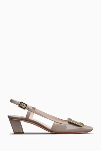 Belle Vivier Slingback Pumps in Patent Leather
