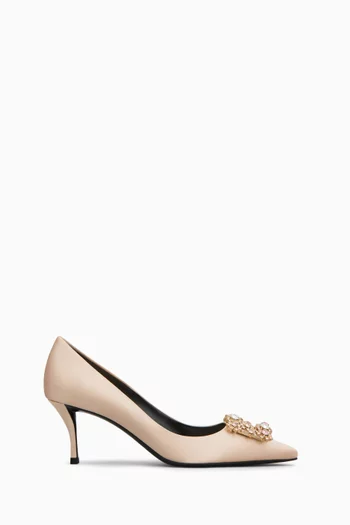 Efflorescence 65 Pumps in Satin