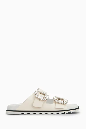 Slidy Viv' Mules in Leather