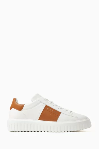 H-Stripes Sneakers in Leather