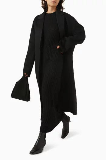 Maxi Dress in Cable-knit
