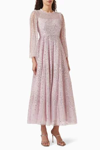 Sequin-embellished Gown in Tulle