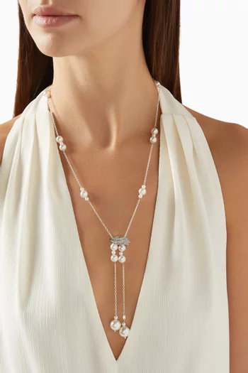 Hailey Long Necklace in Sterling Silver