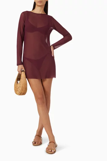 Gisele Mini Dress in Mesh