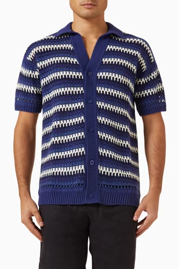 Pinto Cardigan in Crochet Knit