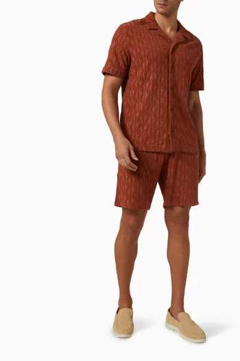 Treliça Roberto Jacquard Shirt in Cotton-terry
