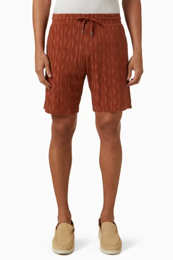 Augusto Jacquard Shorts in Cotton-terry