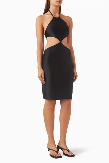 Cut-out Mini Dress in Lycra