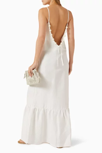Golden Age Pearl Maxi Dress in Viscose