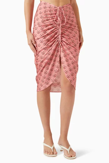 Vintage Lily Frilled Midi Skirt