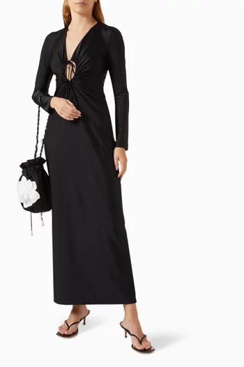 Oysters Frilled Maxi Dress