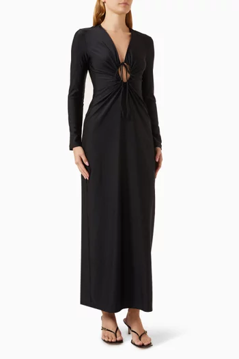 Oysters Frilled Maxi Dress