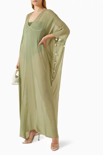 Pearl-embellished Kaftan